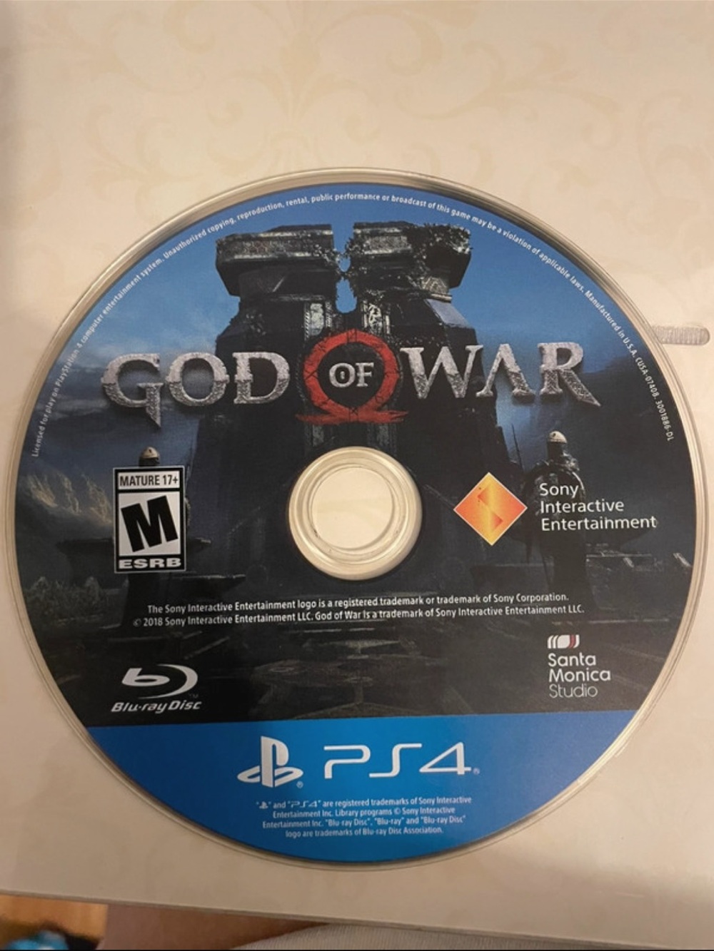 Sony PlayStation 4 God of War (Blue) - PS4 Game Disc